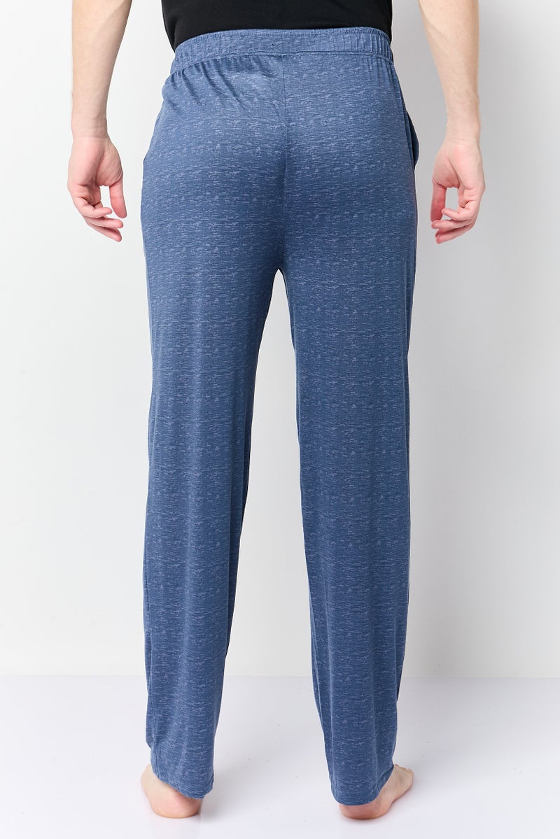 Frye Men Heather Pull On Sleepwear Pants, Blue - Image 4